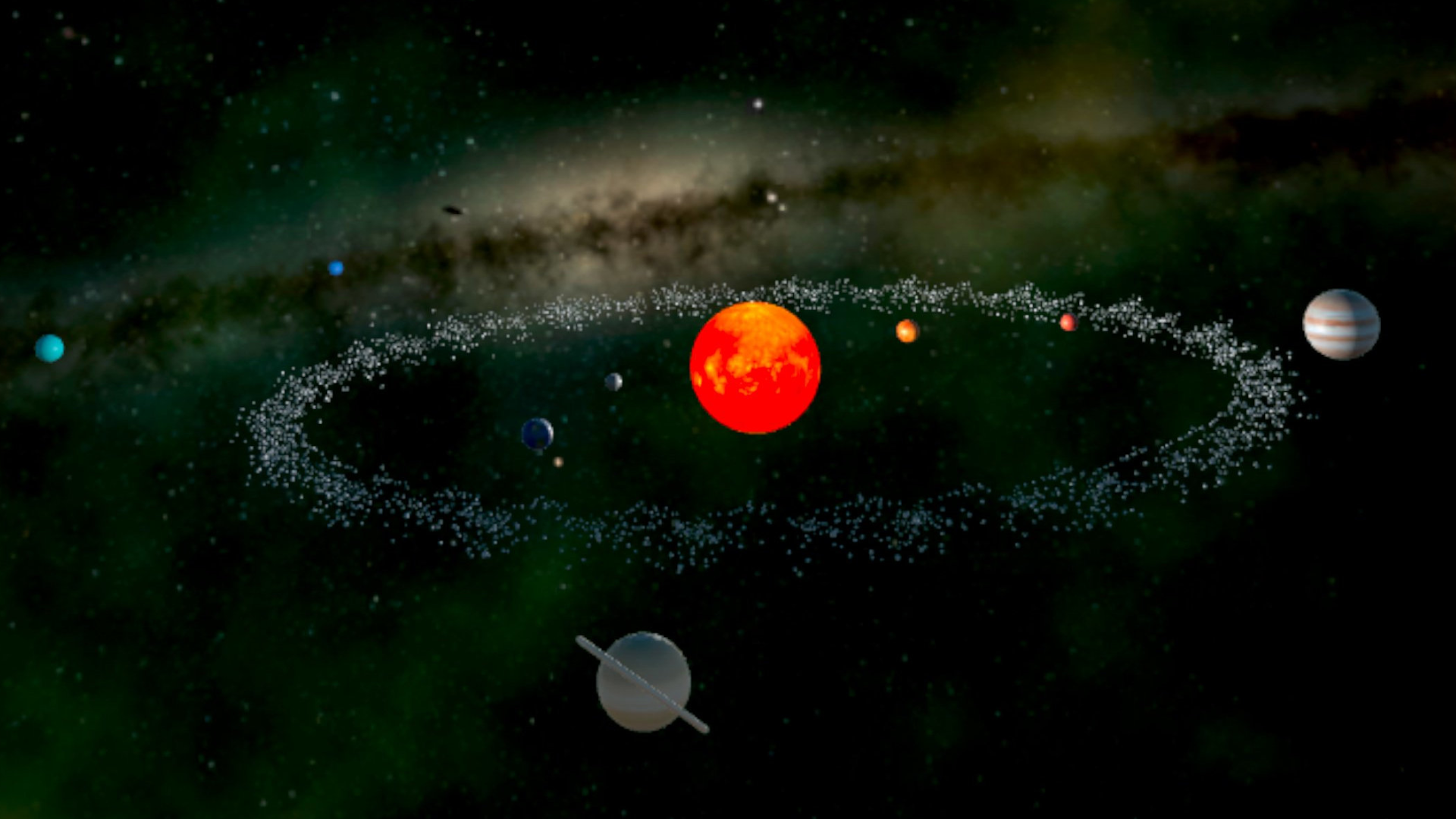 Solar system zoomed out